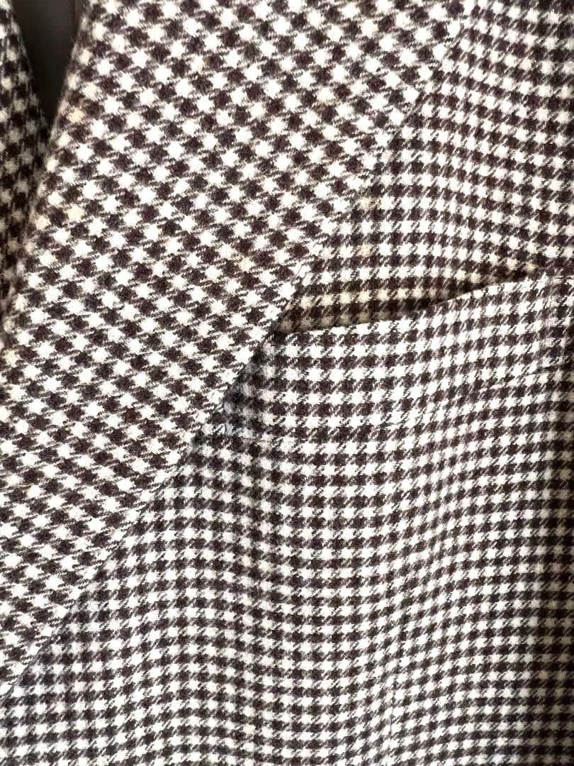 【Masa】ゼニア生地 カシミヤ混 テーラードジャケット 千鳥格子 AB6