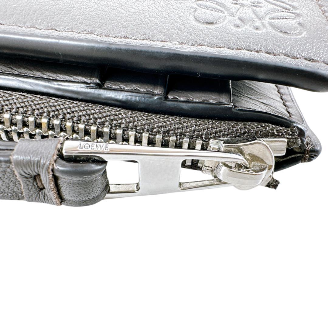 ロエベ PUZZLE パズル スリム コンパクト ウォレット 二つ折り財布