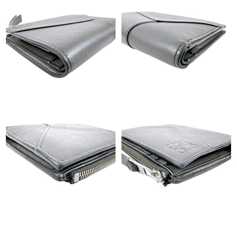 ロエベ PUZZLE パズル スリム コンパクト ウォレット 二つ折り財布