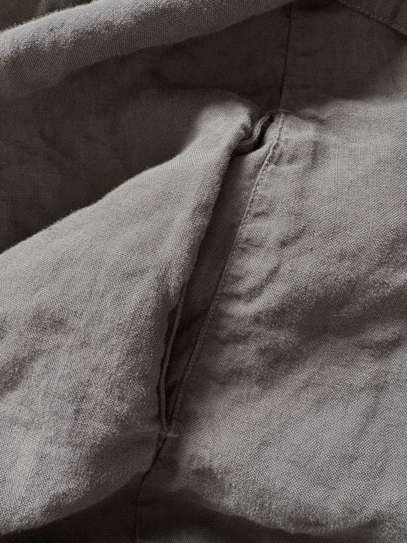 ネストローブ　nestrobe リネンフーディーロングガウンコート