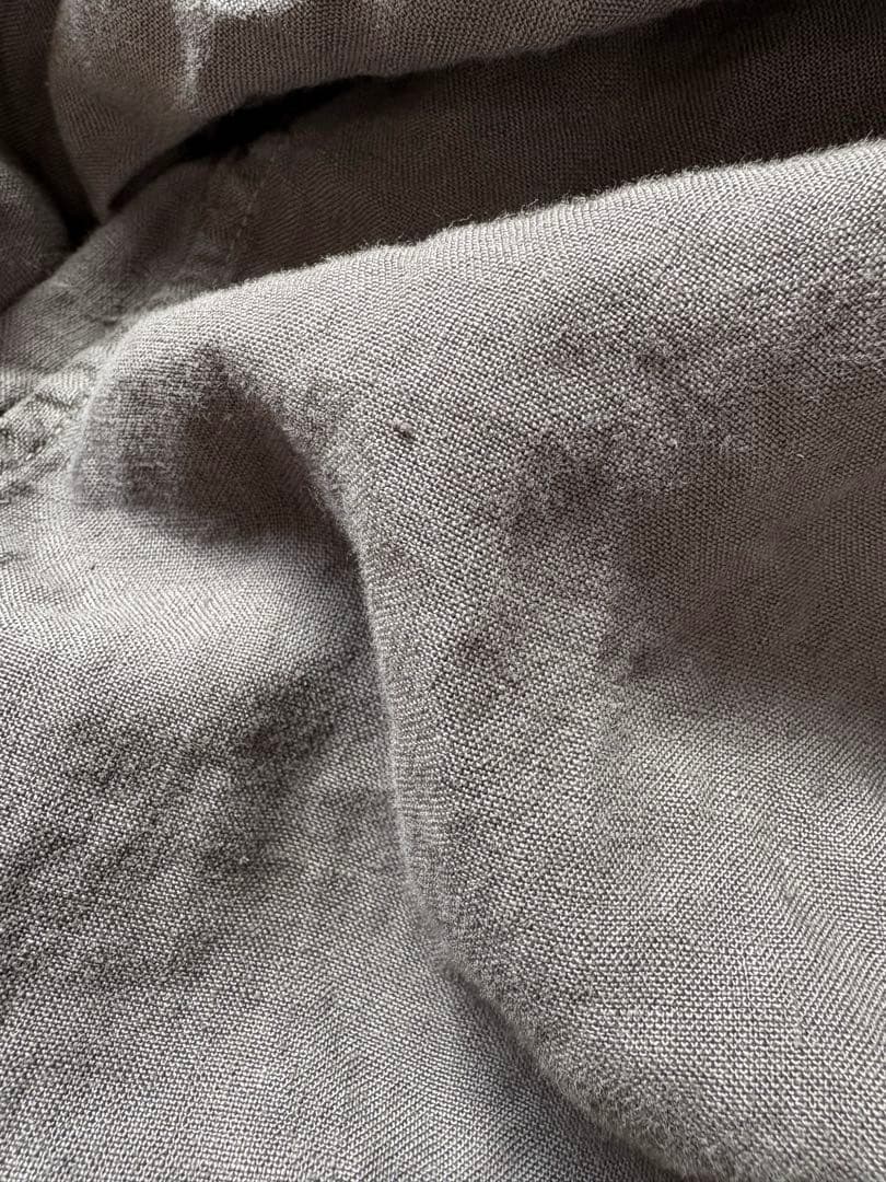 ネストローブ　nestrobe リネンフーディーロングガウンコート