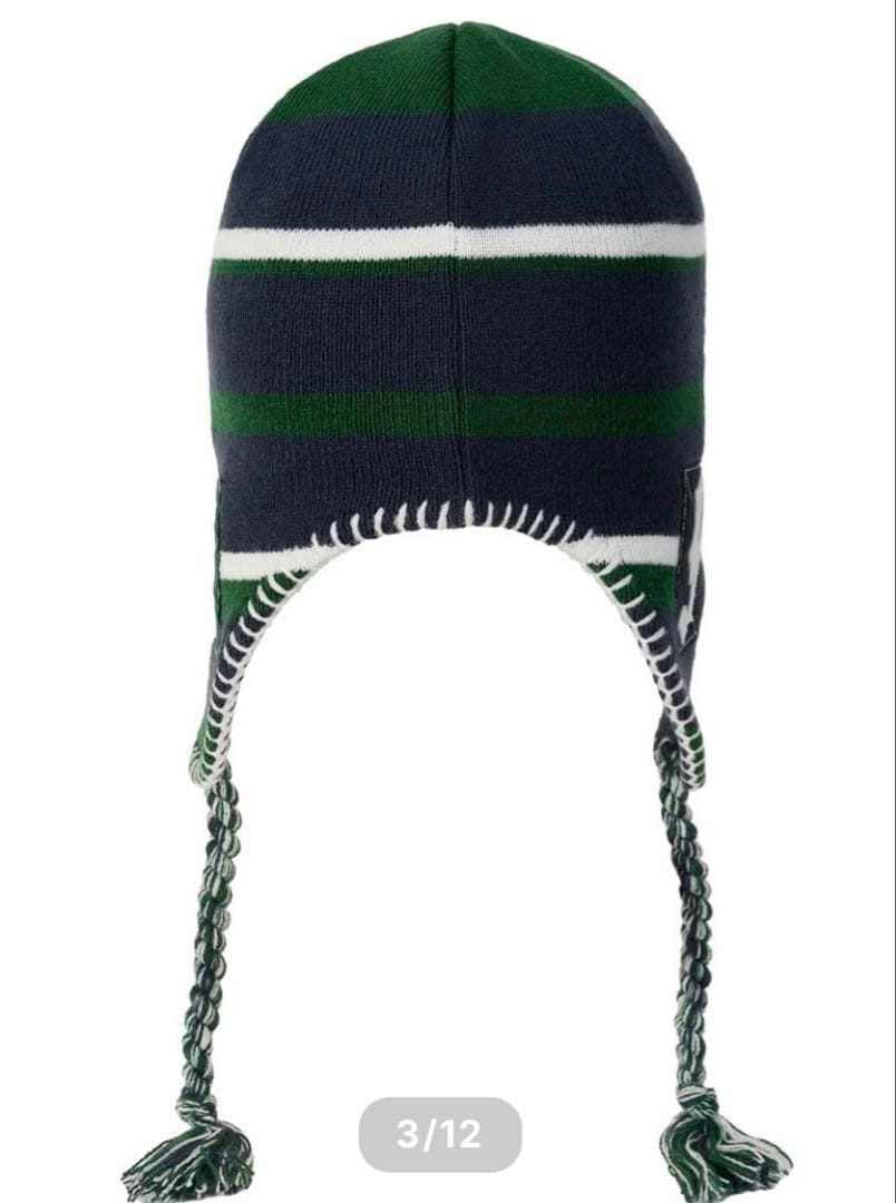 PALACE ニット帽 耳あて付き