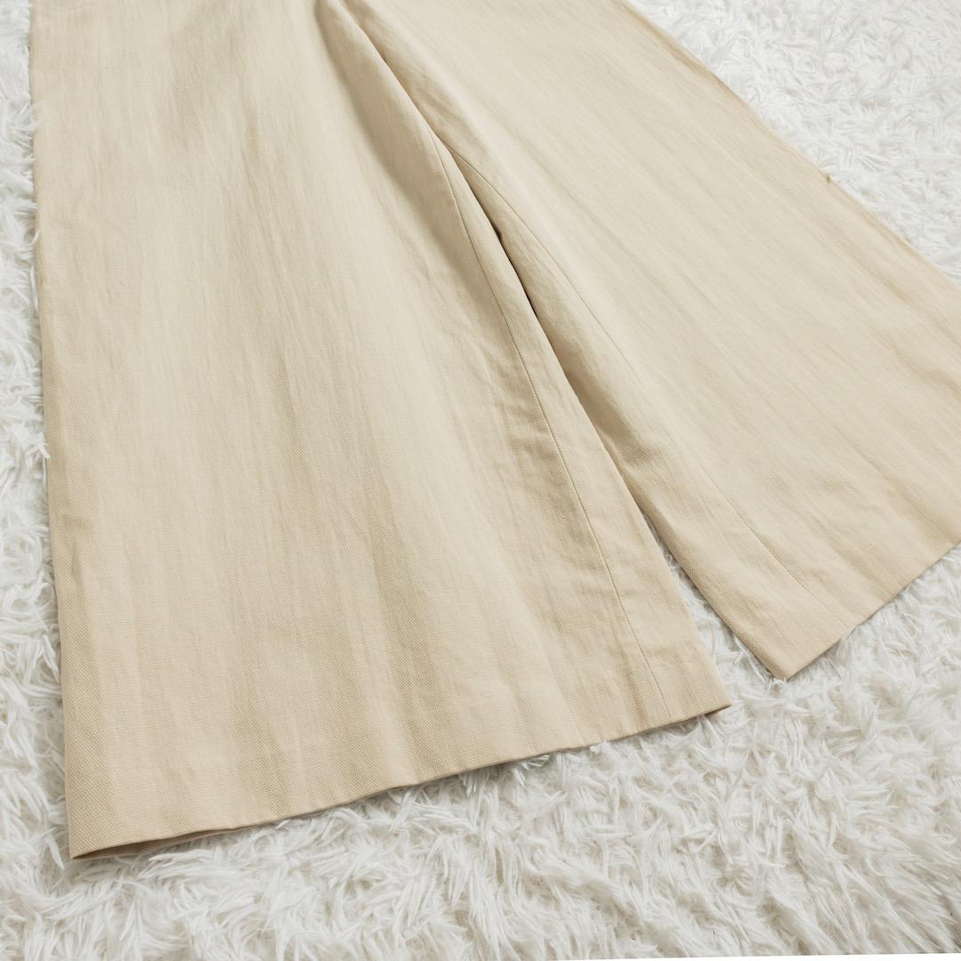 美品 saqui サキ コットンリネン コンビネゾン ベージュ 伊藤まさこ