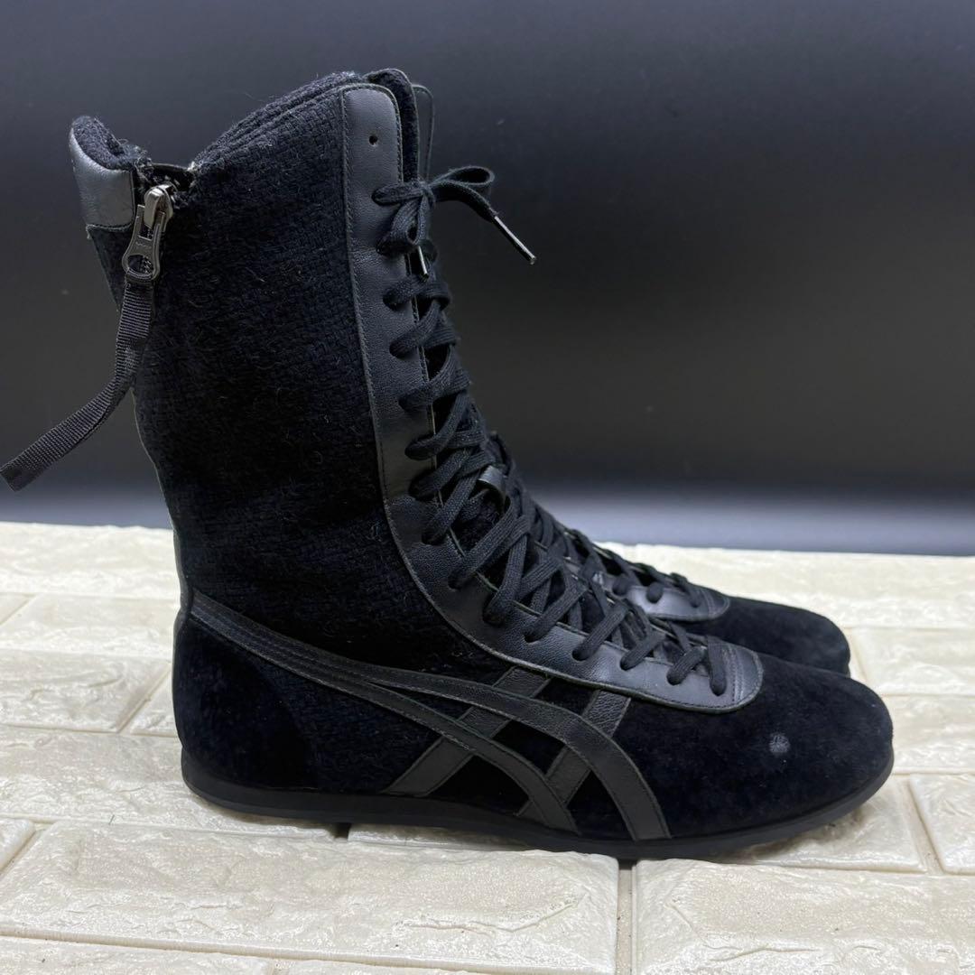 【美品】オニツカタイガー レースアップブーツ タイチ ヒイナ 雛 23 ブラック