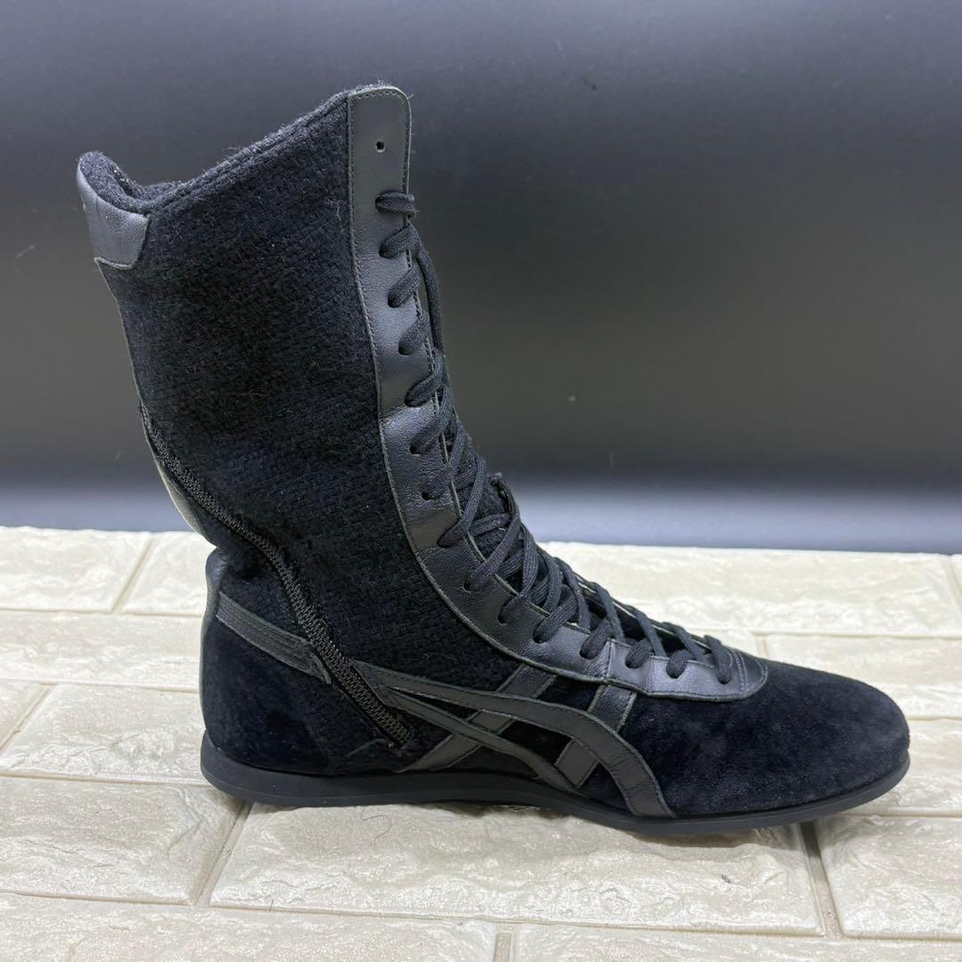 【美品】オニツカタイガー レースアップブーツ タイチ ヒイナ 雛 23 ブラック