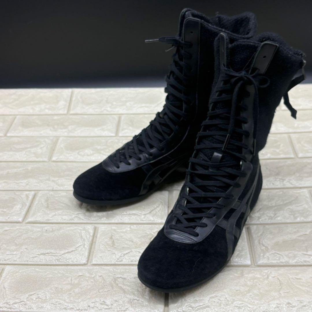 【美品】オニツカタイガー レースアップブーツ タイチ ヒイナ 雛 23 ブラック