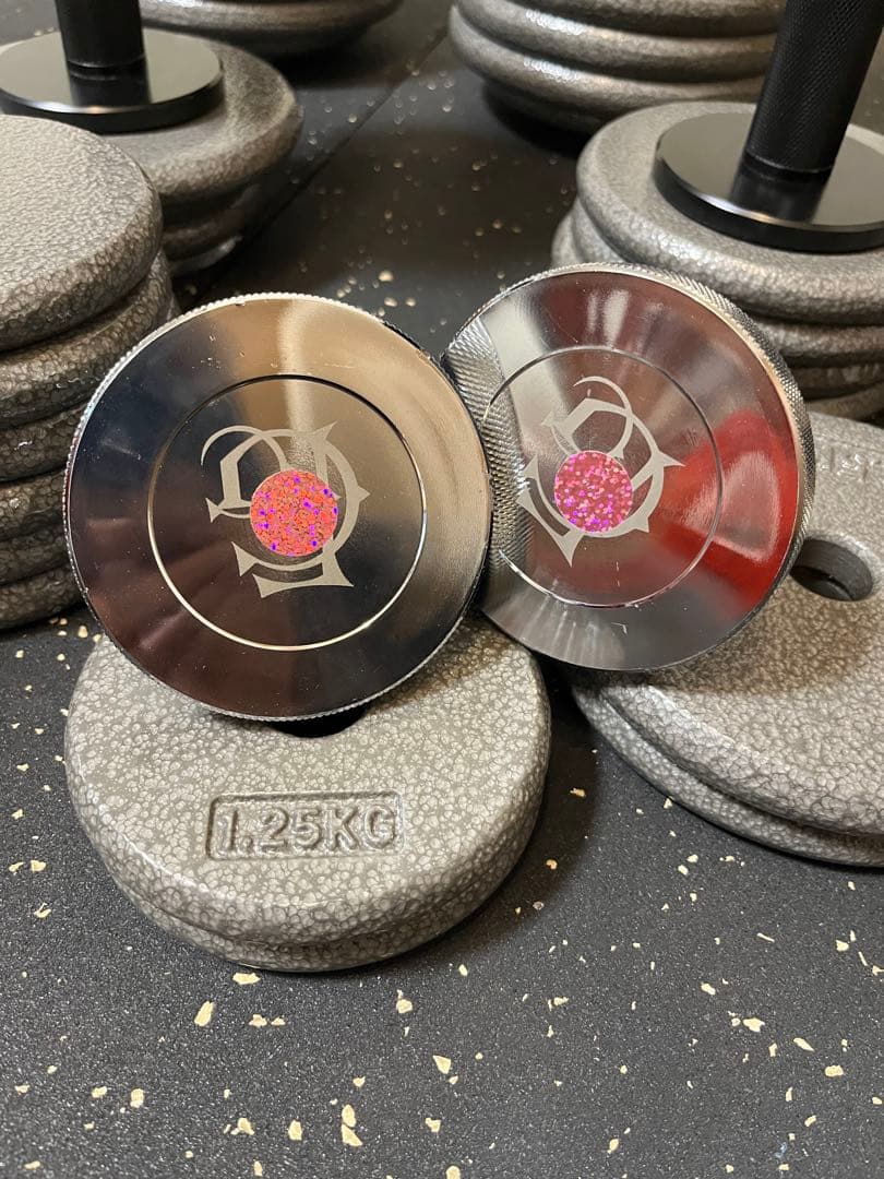 再値下しましたGFCダンベルグリップ（中・短2セット）モリヤプレート125kg