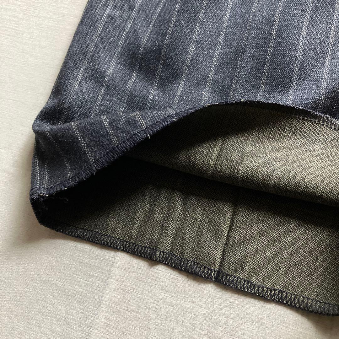 armani collezioni /ストライプ スラックス チャコール 42