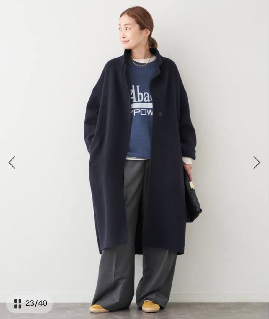 【今期 美品36】Deuxieme Classe *ウールアンゴラ リバーコート