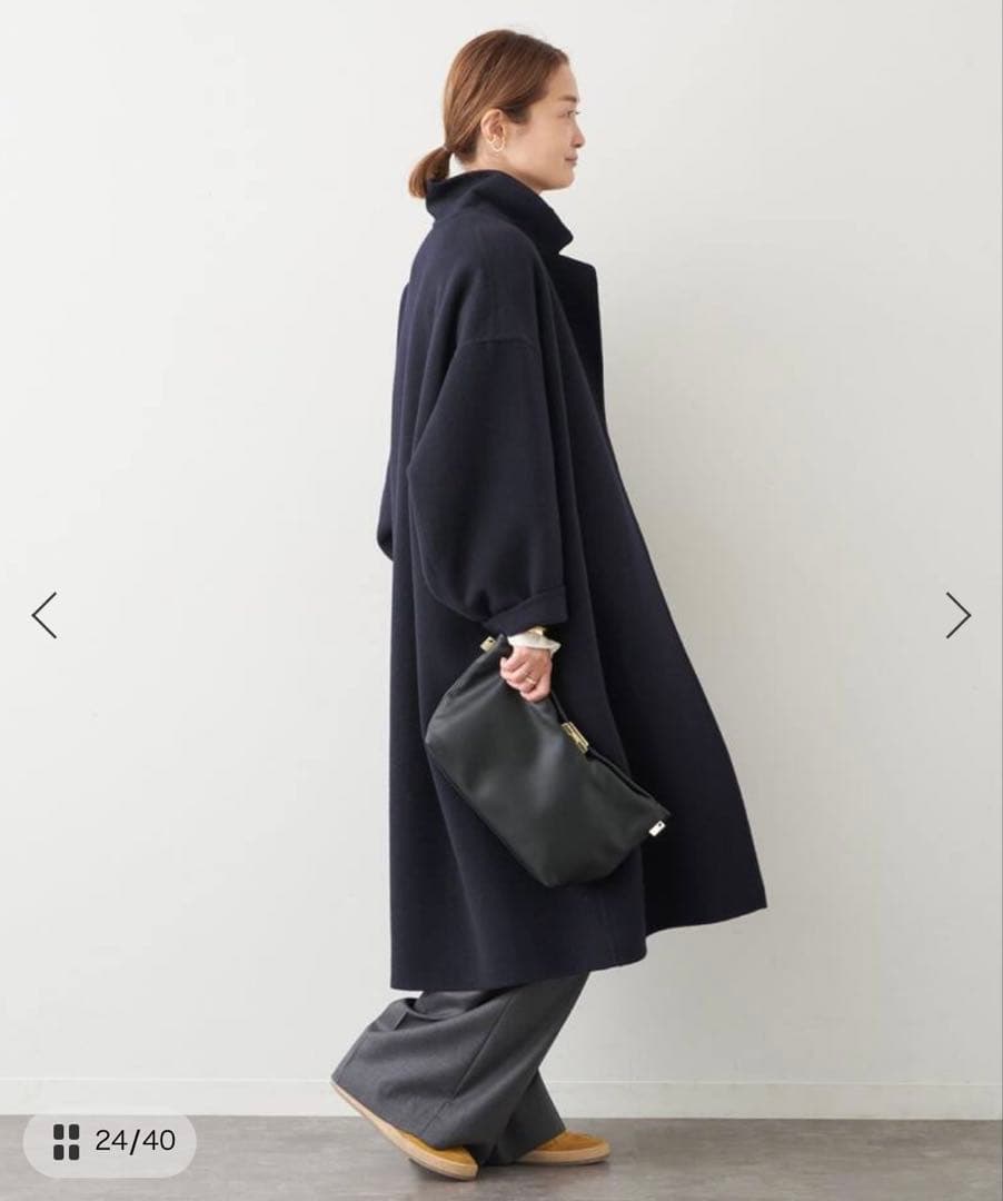 【今期 美品36】Deuxieme Classe *ウールアンゴラ リバーコート