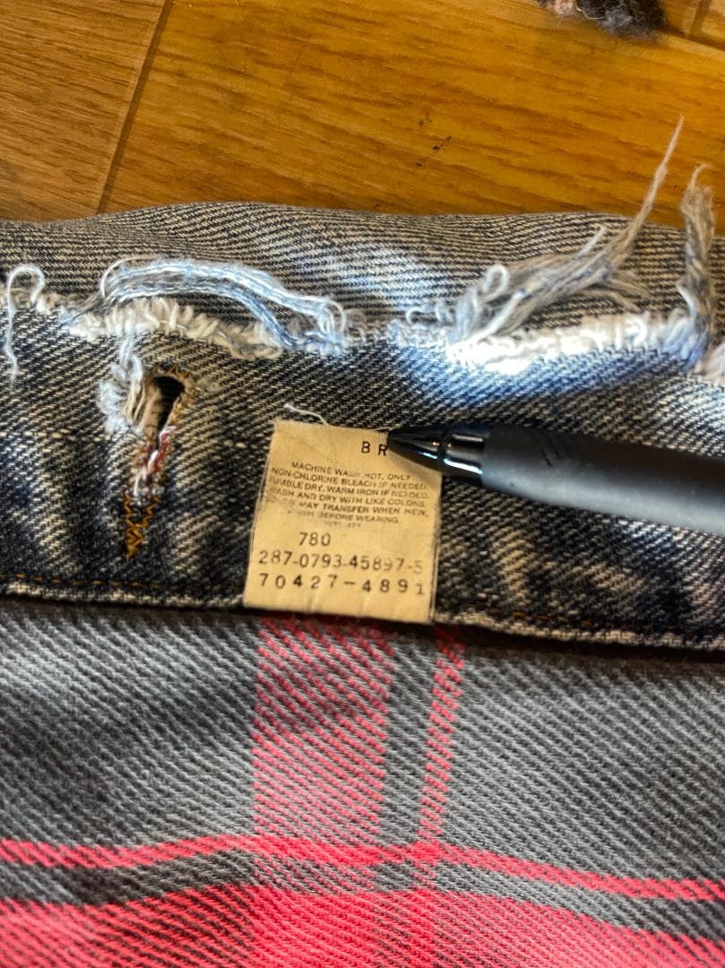 k*k様 90s リーバイス デニムジャケット XL レッチリ バンド