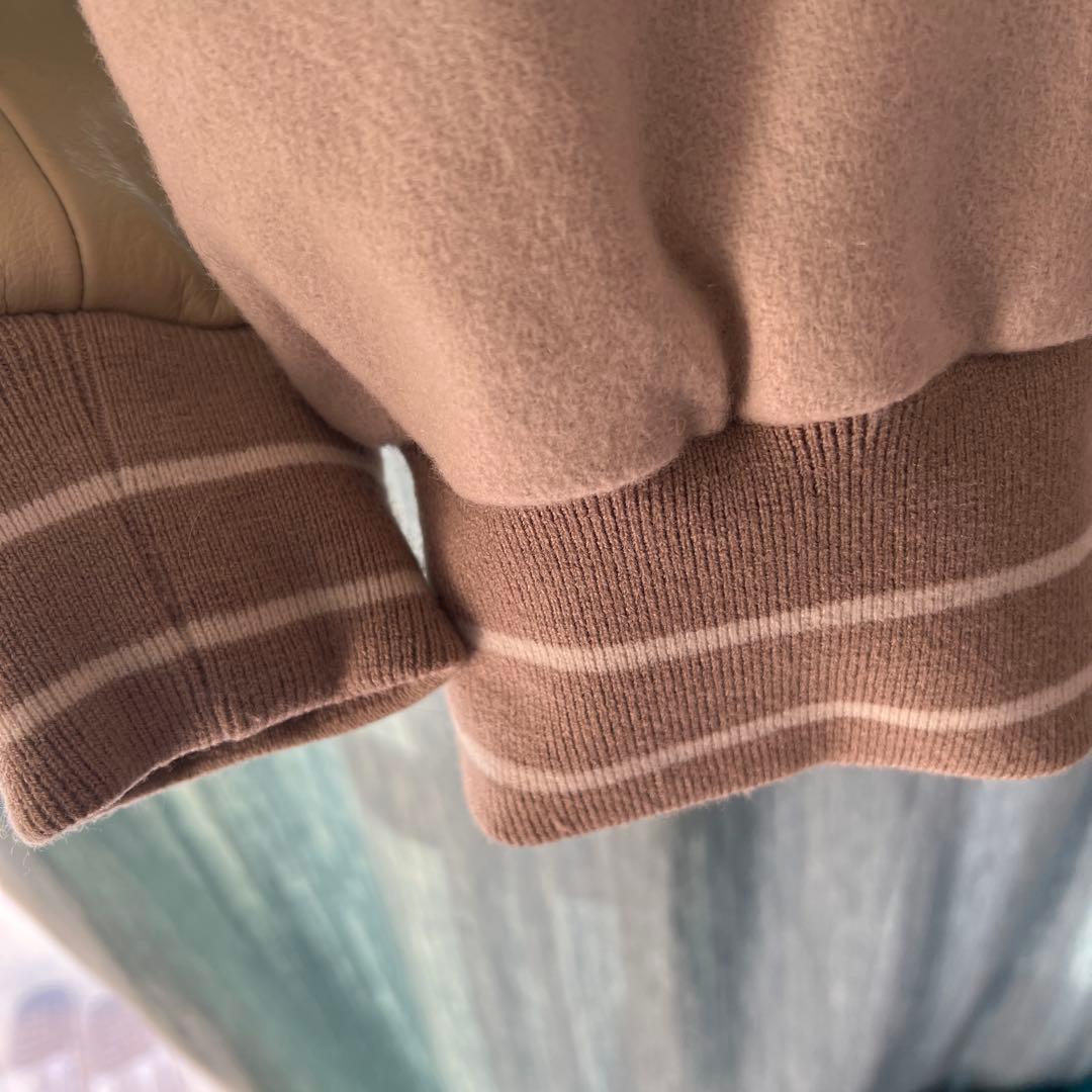 ジャーナルスタンダード　SKOOKUM スタジャン ベージュ　ブルドッグ