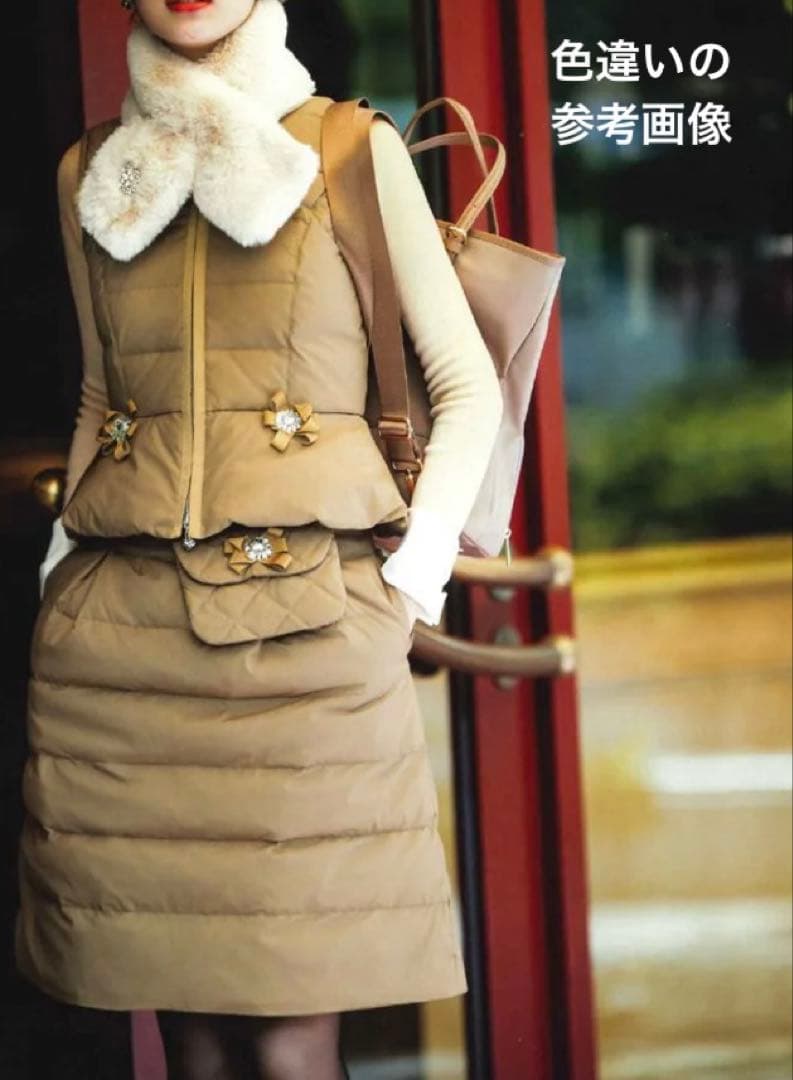 2.8万♡超美品♡ エムズグレイシー カタログ掲載 ダウンスカート 40 黒