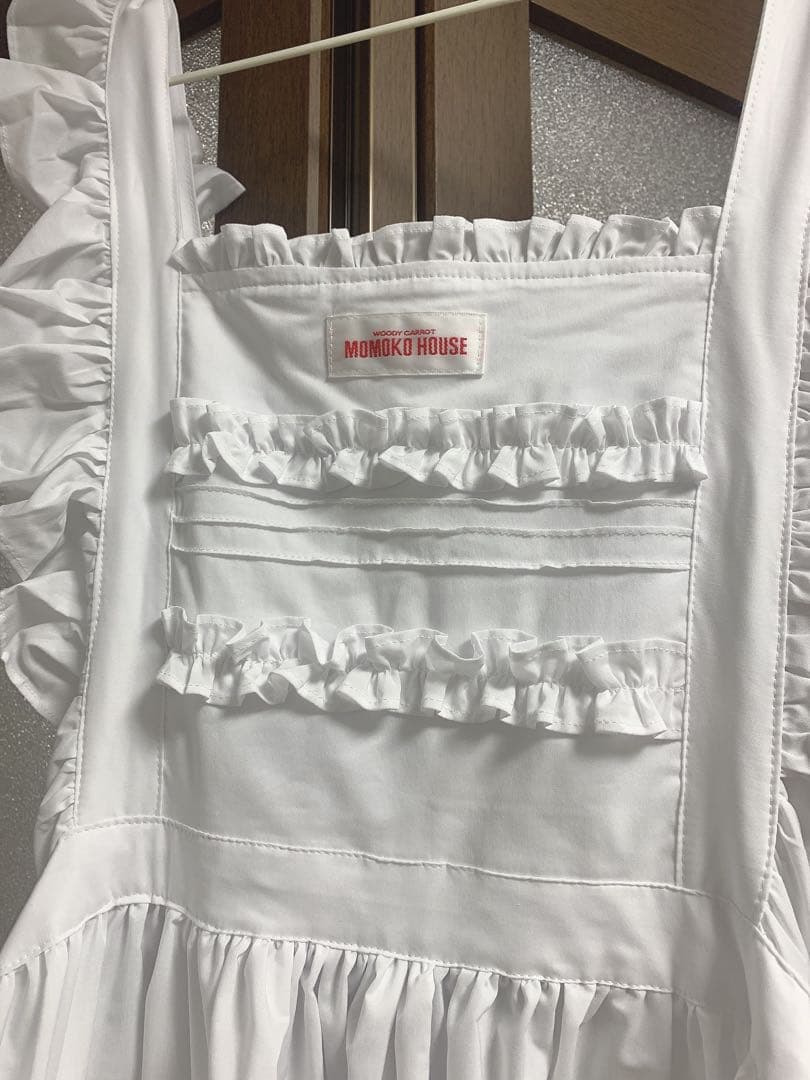 モモコハウス　エプロン　白