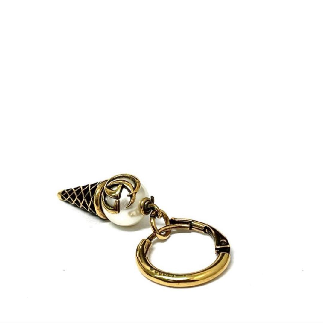 GUCCI　ピアス　アイスクリームコーン　GGマーモント　片耳用