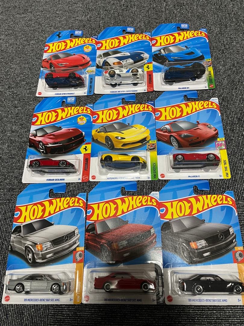 ホットウィール hot wheels 実車セット