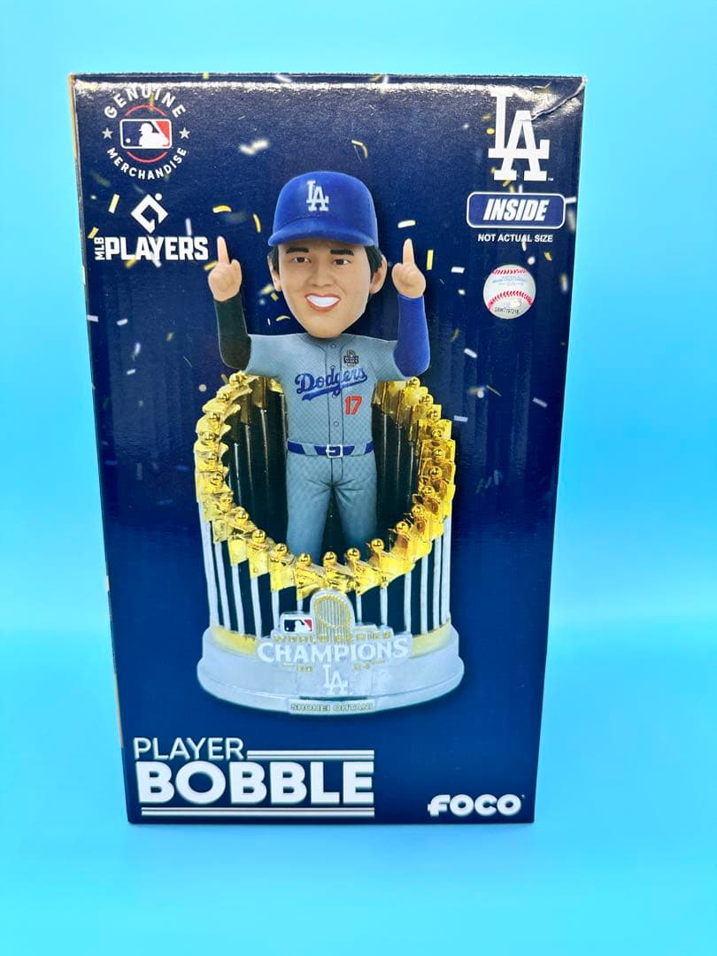 大谷翔平トロフィーボブルヘッド 優勝記念限定 ワールドシリーズチャンピオン