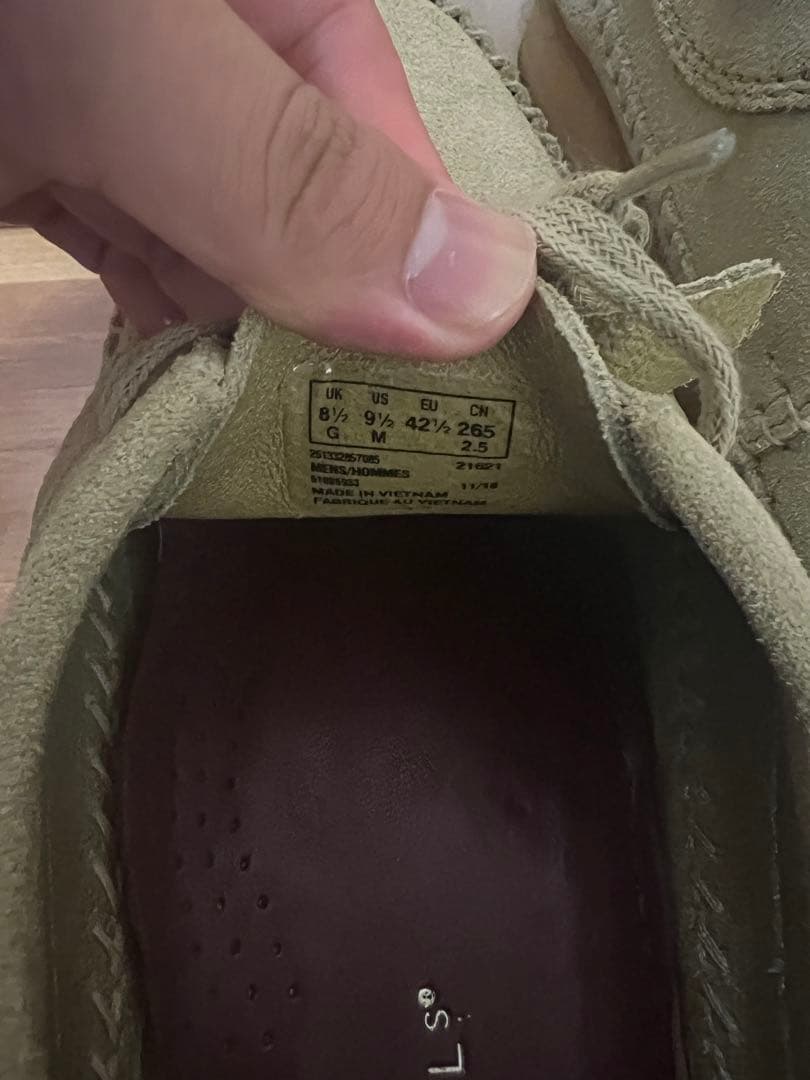 最安値！　ワラビー　Clarks Original Beige Derby