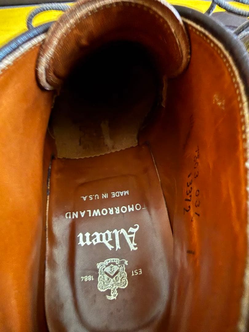 オールデン チャッカブーツ 型押しコードバン 定価18万円