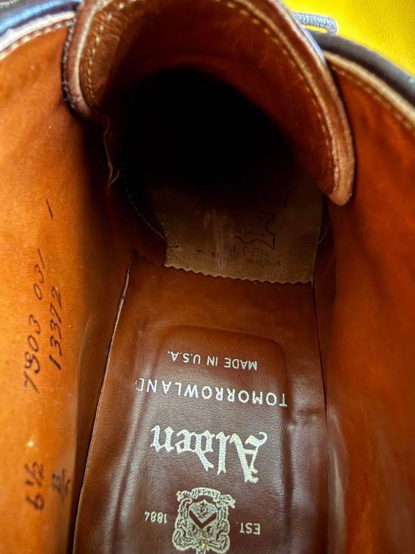 オールデン チャッカブーツ 型押しコードバン 定価18万円