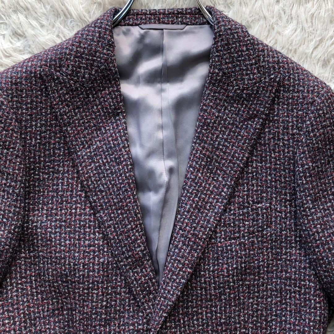【極美品カノニコ ツイード三者混】ユニバーサルランゲージ　テーラードジャケット