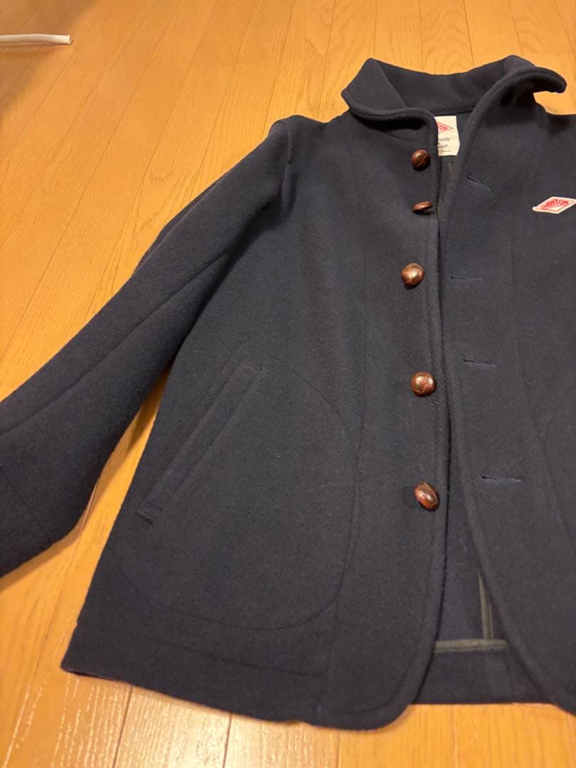 DANTON ダントン ウールモッサ シングルジャケット ネイビー紺色 42