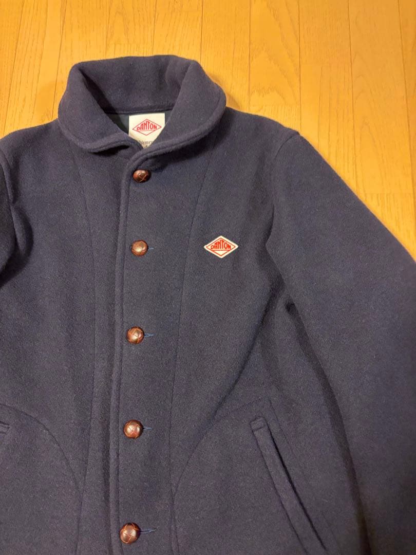 DANTON ダントン ウールモッサ シングルジャケット ネイビー紺色 42
