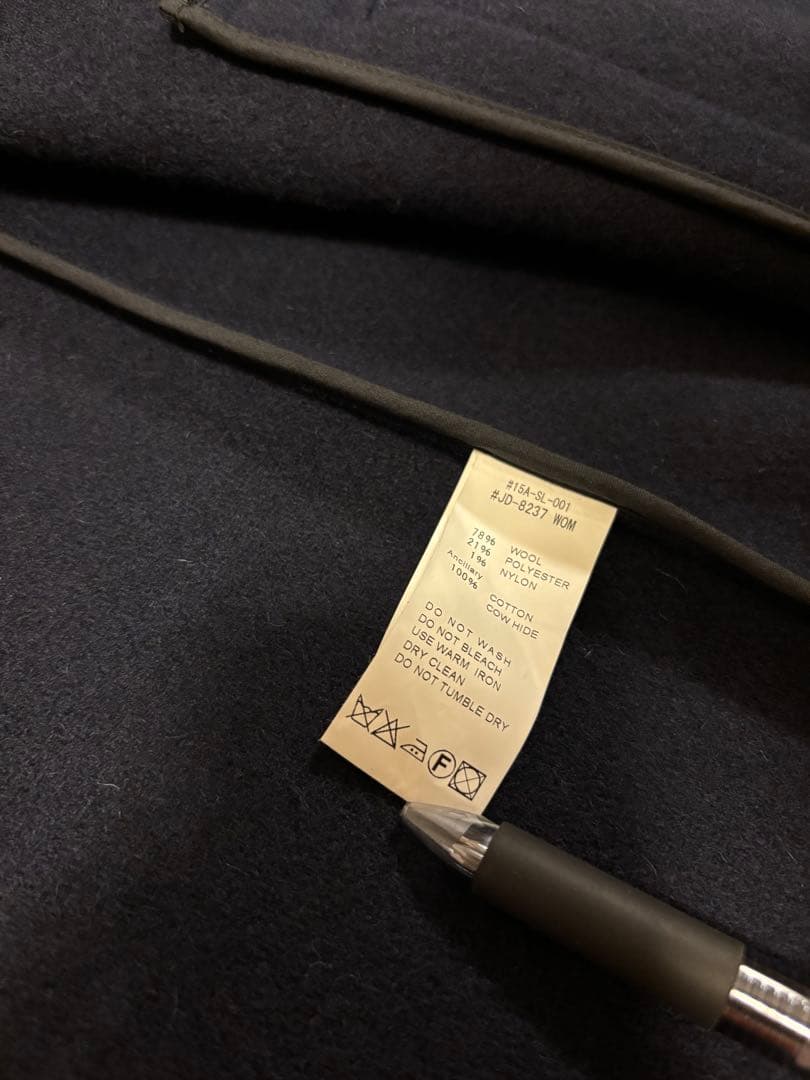 DANTON ダントン ウールモッサ シングルジャケット ネイビー紺色 42