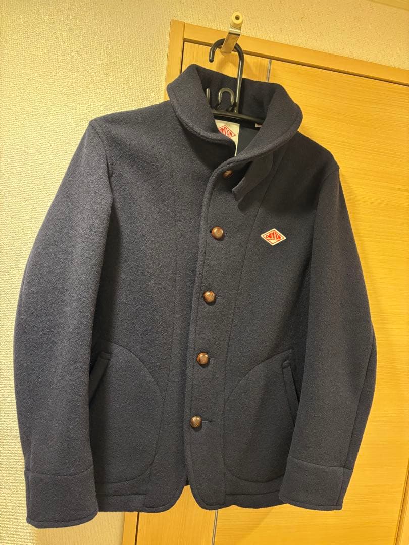 DANTON ダントン ウールモッサ シングルジャケット ネイビー紺色 42