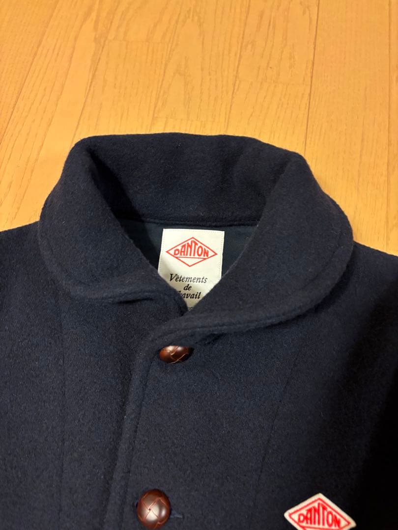 DANTON ダントン ウールモッサ シングルジャケット ネイビー紺色 42