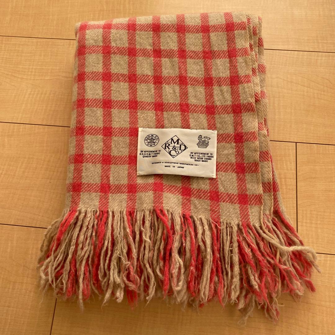 R&D.M.Co- オールドマンズテーラー チェック ストール マフラー