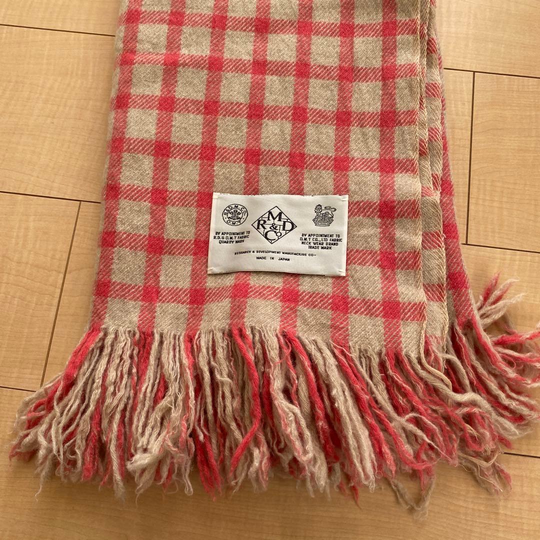 R&D.M.Co- オールドマンズテーラー チェック ストール マフラー
