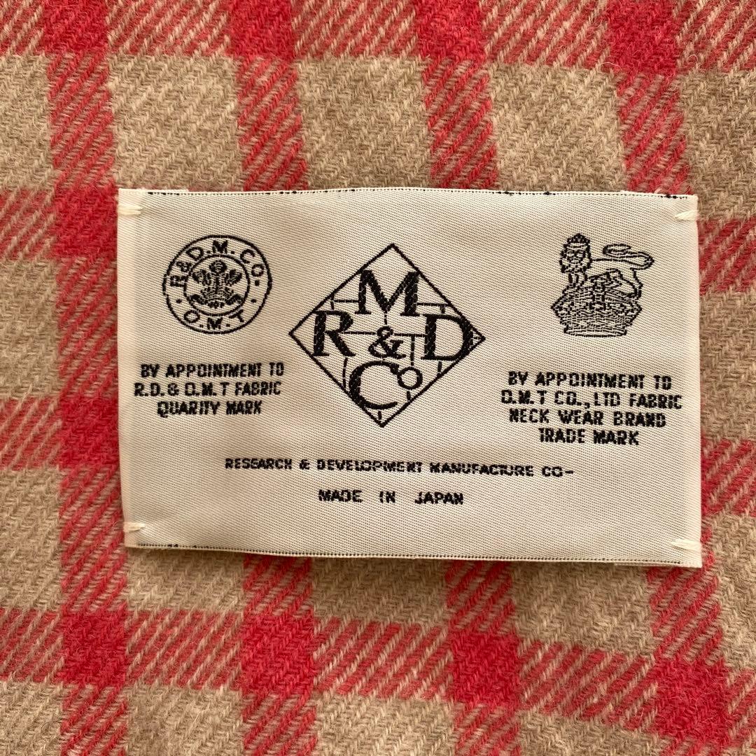 R&D.M.Co- オールドマンズテーラー チェック ストール マフラー