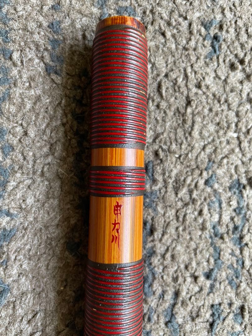 篠笛　蘭情管　唄用（ドレミ）朱総藤巻 七本調子