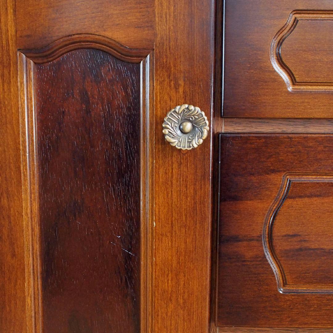 カリモク　電話台FAX台キャビネットコロニアル