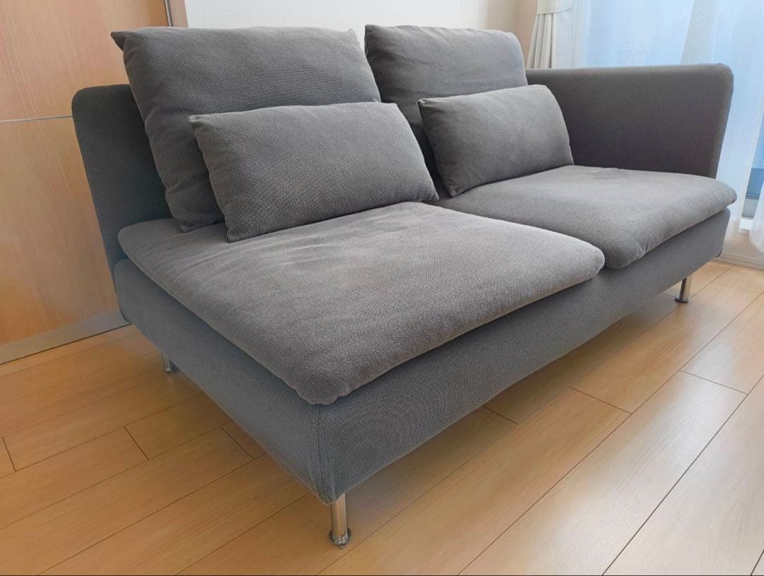 ＜美品　送料無料＞IKEA ソーデルハムン　3人掛けコンパクトソファ（取説付き）