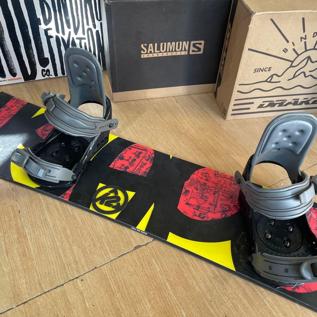 K2　WWW152㎝　サロモン　バインディング付　スノーボードセット
