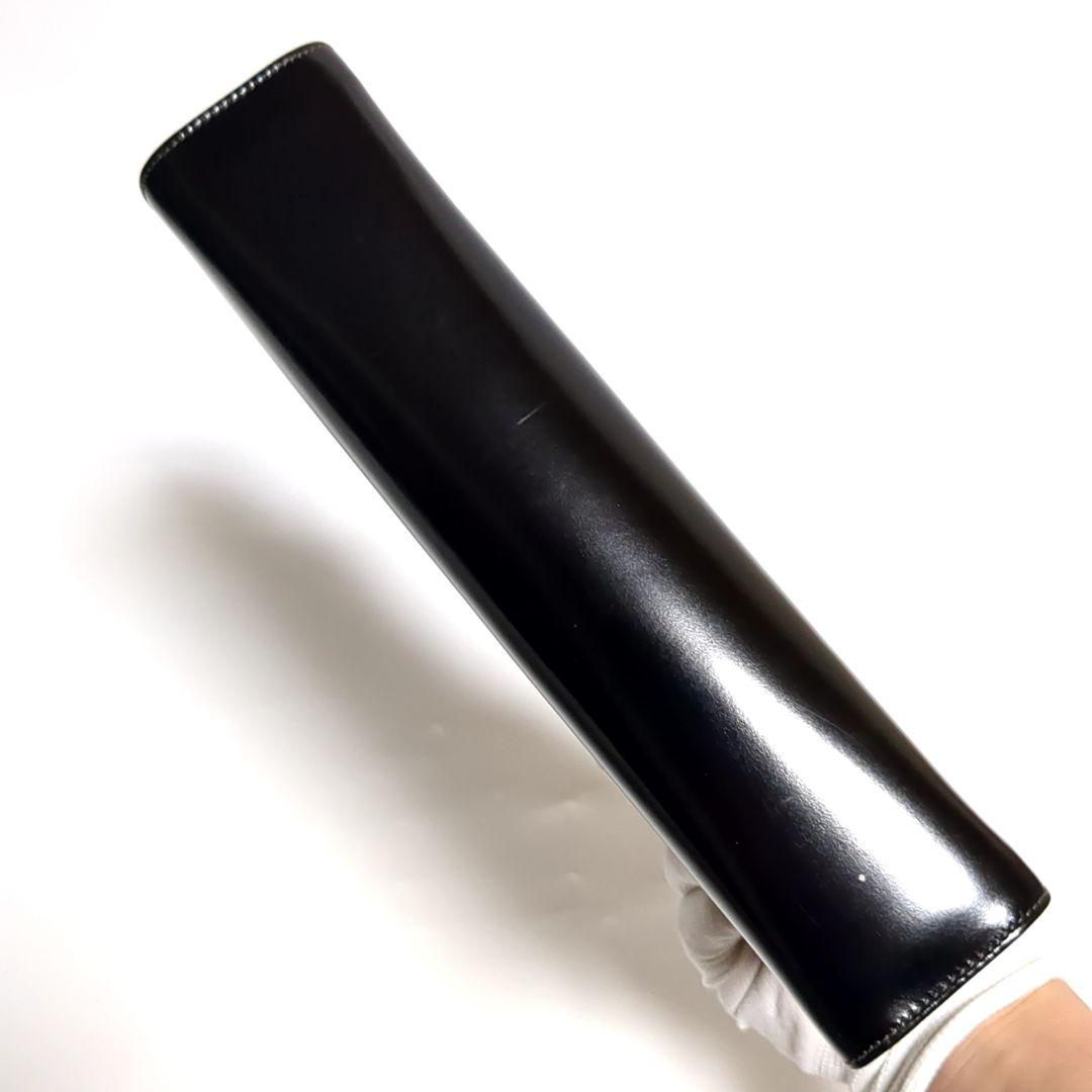 ✨極美品✨GUCCI クラッチバッグ チェーン クロコ型押し ブラック ゴールド