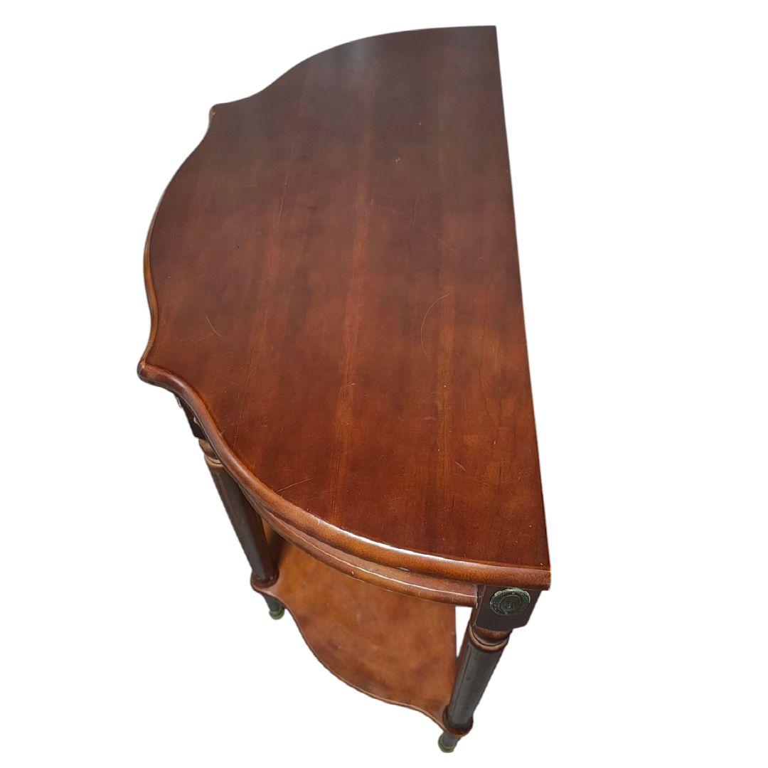 英国アンティーク コンソールテーブル/飾り台/花台/電話台 引き出し付き