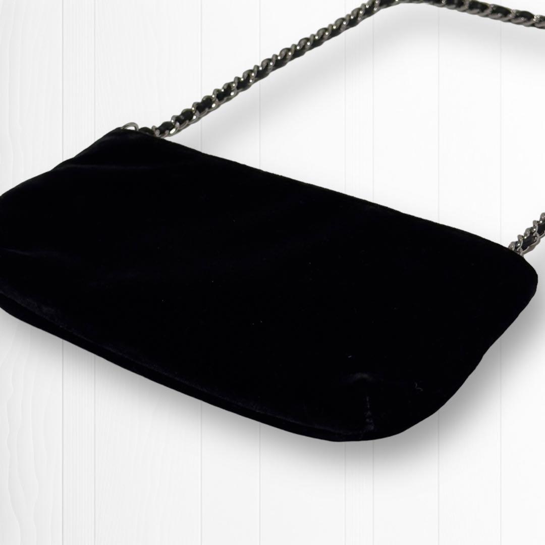専用【高級ベロア生地】シャネル ハンドバッグ カメリアNo.5チェーンポシェット