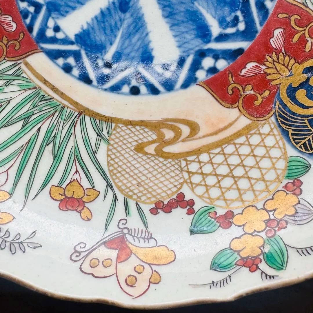 骨董皿　古伊万里　大聖寺伊万里　平皿　飾皿　おもてなし皿