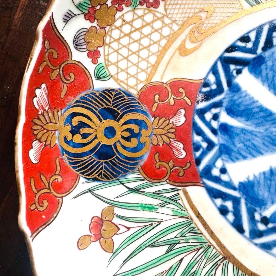 骨董皿　古伊万里　大聖寺伊万里　平皿　飾皿　おもてなし皿