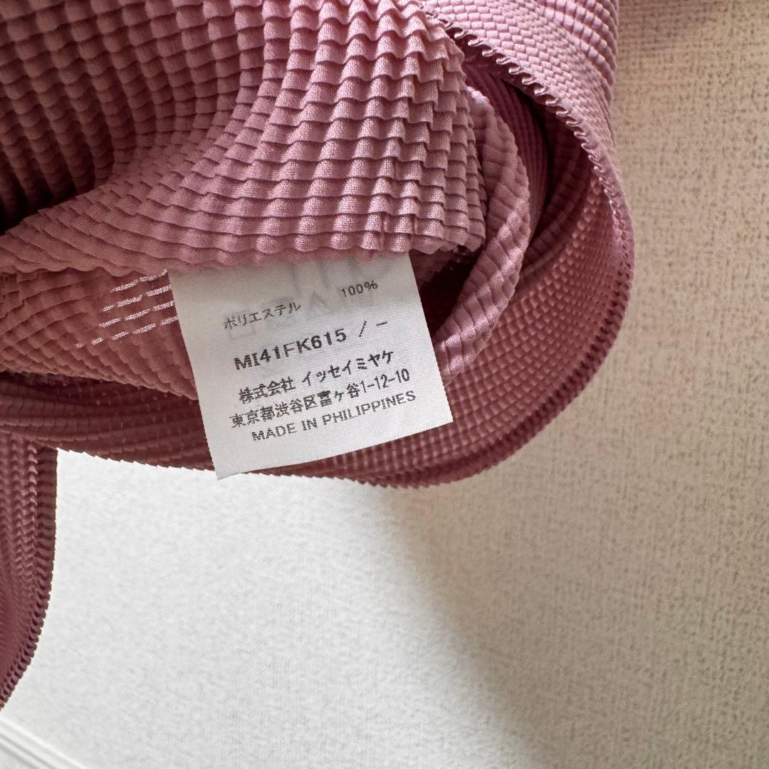 me ISSEY MIYAKE ボックスプリーツカットソー ピンク