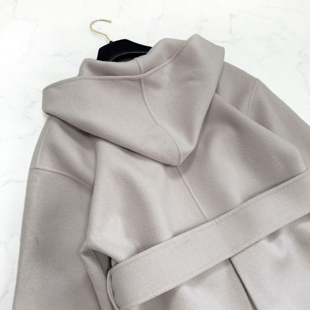 allureville アルアバイル カシミヤ混 リバーフーディーコート