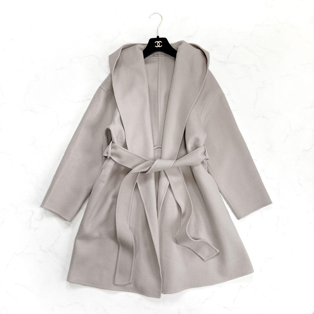 allureville アルアバイル カシミヤ混 リバーフーディーコート