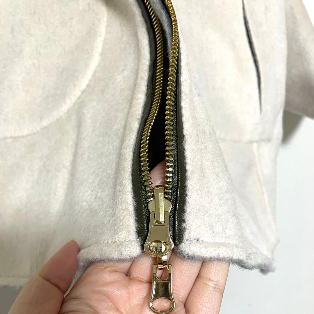 【Risley】リズレー ウール リバーシブルポンチョ