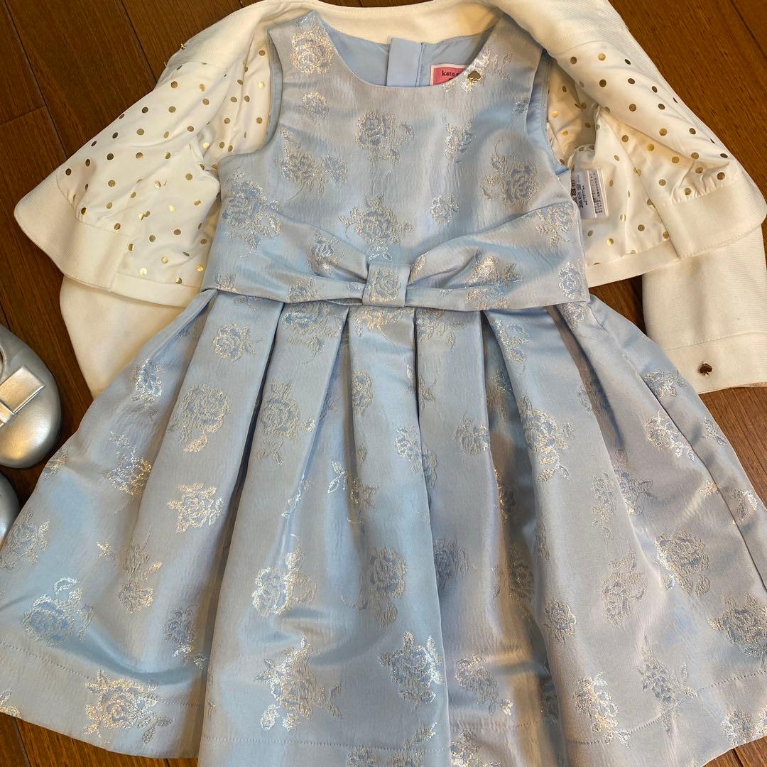 《お値下げ》ケイトスペードニューヨーク　水色ドレス　発表会　卒園　入学式