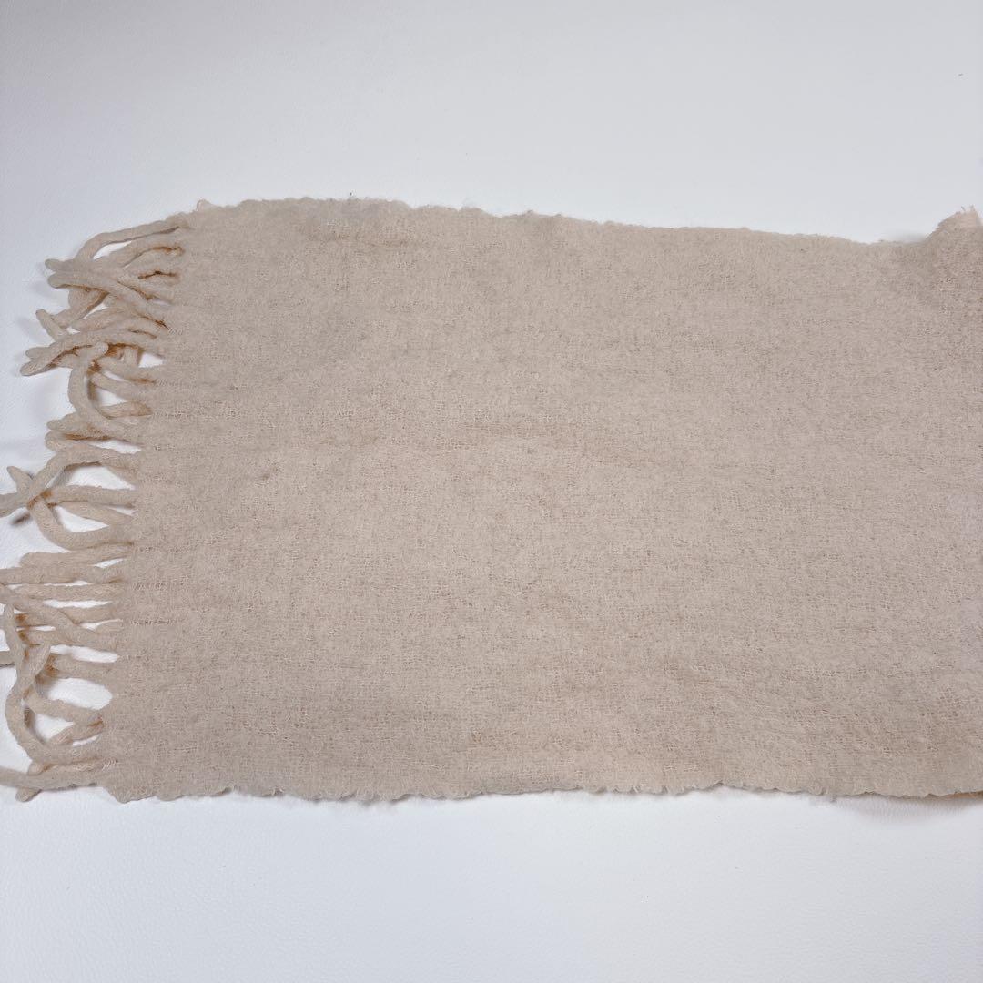 MARNI マルニ アルパカ マフラー ロゴラベル フリンジ ストール 大判