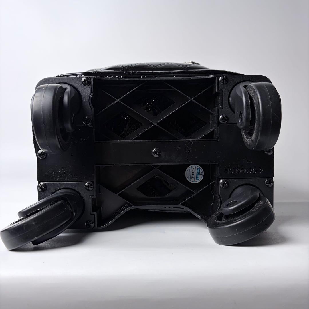 【美品】スワニー　エマイロ　エナメル　ショッピングカート　ストッパー付　４輪