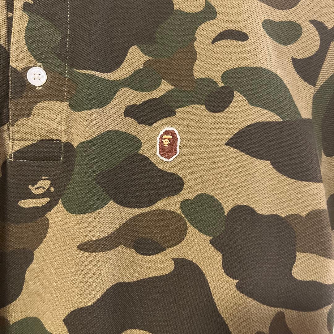 A Bathing Ape 迷彩柄ポロシャツ M